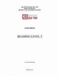 Giải Reading Level 2 Đại Học Duy Tân